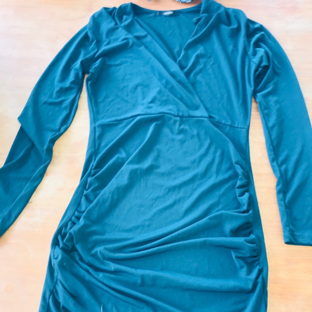 Emerald green dress